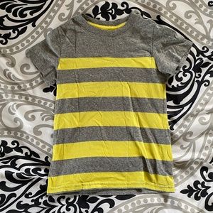 Unknown Brand 3T Grey & Yellow Striped T-Shirt